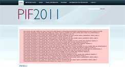 Desktop Screenshot of pif2011.ua.ac.be